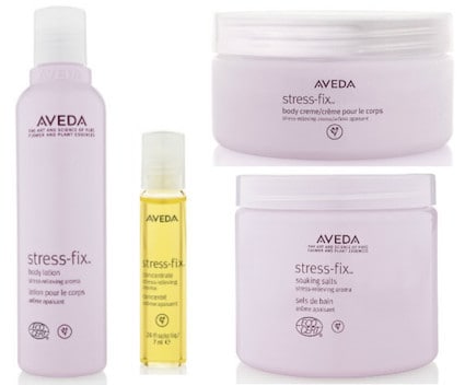 Gamme stress fix d'aveda qui soulage le stress et rend zen