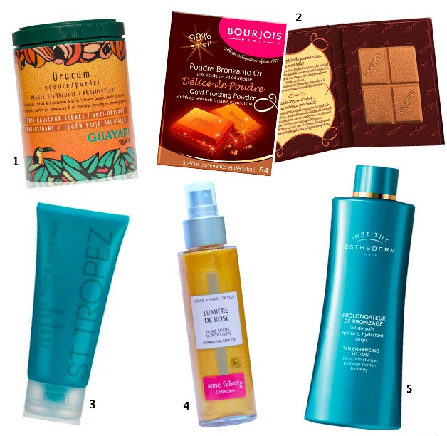 les produits pour garder son bronzage