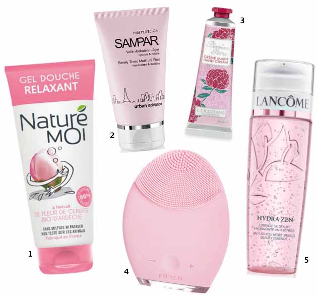 Le rose s'invite dans la sélection beauté de la Loge beauté