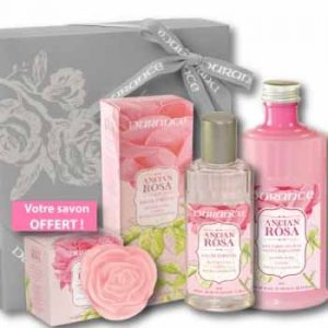 Gamme de produits beauté Durance à la rose