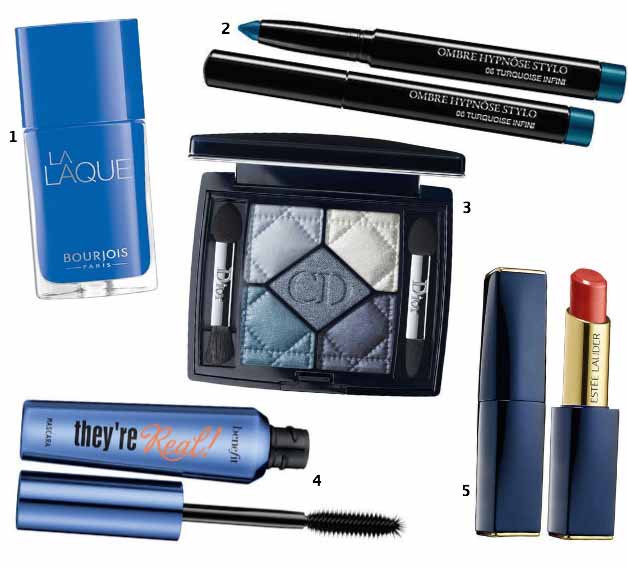 maquillage bleu: la selection de la Loge beauté