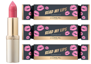 idées cadeaux Beauté à moins de 10 euros : Christmas Cracker Lip Kit de L'Oréal