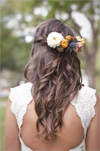 inspirations coiffures pour mariage : La simplicité