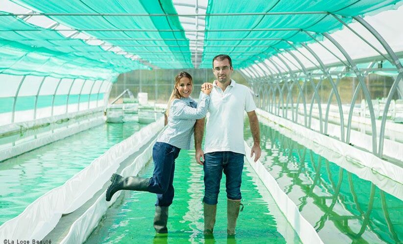 Mélinda de la Loge beauté en visite à la spiruline de Montauban