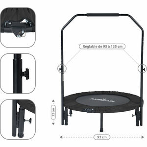 Mini Trampoline Fitness Jump4fun, MANO MANO 