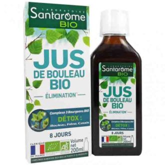 Jus de bouleau bio, SANTAROME 