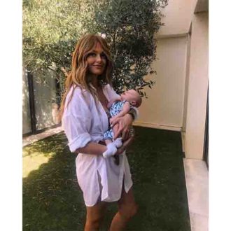 Caroline Receveur et son fils Marlon 