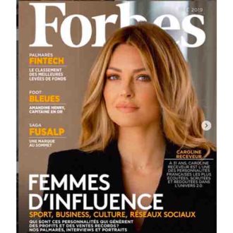 Caroline Receveur fais la une du magazine Forbes